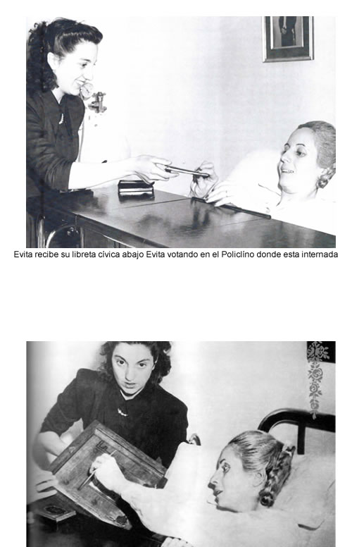 evita votando en 1951